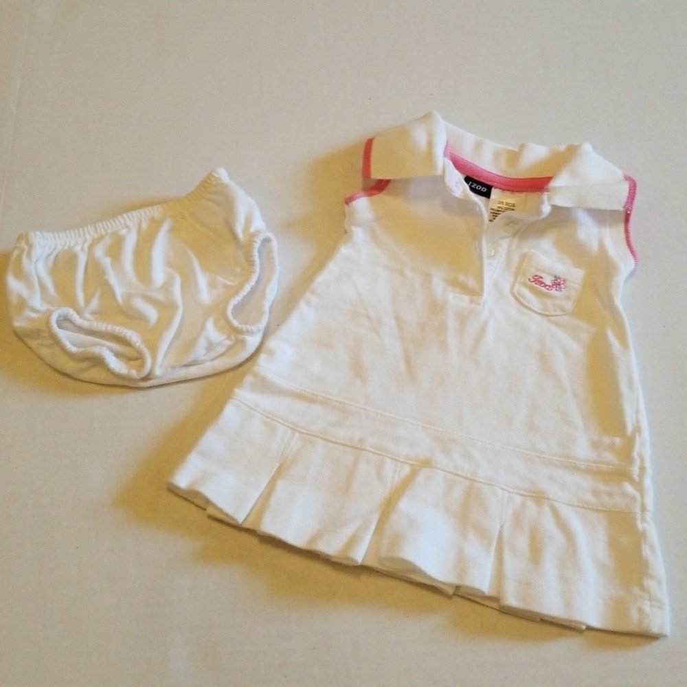 IZOD white tennis dress with bloomers.